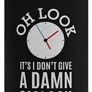 Funny Retirement Gifts for Men Oh Look It's I Don't Give a Damn O'Clock Retirement Gifts for Coworker Gag Gifts Retired Coworker 2 Pack Can Coolie Drink Coolers Coolies Black