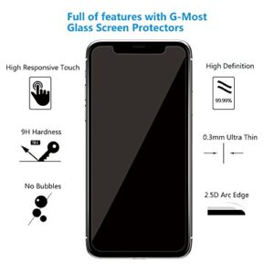 G-Most Privacy Screen Protector for iPhone X/Xs, 2.5D Premium Anti-Spy Tempered Glass Screen Cover Shield Guard for Apple iPhone X/10/Xs (2-Pack)