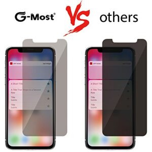 G-Most Privacy Screen Protector for iPhone X/Xs, 2.5D Premium Anti-Spy Tempered Glass Screen Cover Shield Guard for Apple iPhone X/10/Xs (2-Pack)