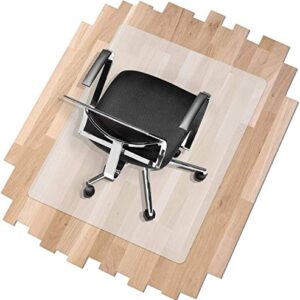 Office Marshal Hard Floor Office Chair Mat - 40" x 48" - Frosted/See-Through & High Strength