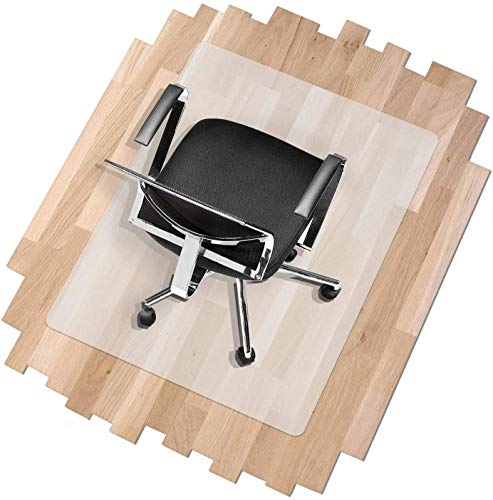 Office Marshal Hard Floor Office Chair Mat - 40" x 48" - Frosted/See-Through & High Strength