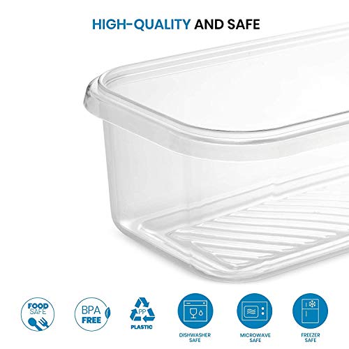 FineDine 40-Piece Food Storage Containers With Lids - Airtight 100% Leakproof Guaranteed, BPA-Free Durable Plastic Food Containers For Leftovers - Freezer, Microwave & Dishwasher-Safe (Blue)