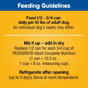 PEDIGREE CHOICE CUTS IN GRAVY Adult Canned Soft Wet Dog Food Variety Pack, Prime Rib, Rice & Vegetable Flavor and Roasted Chicken, Rice & Vegetable Flavor, 13.2 oz. Cans (Pack of 12)