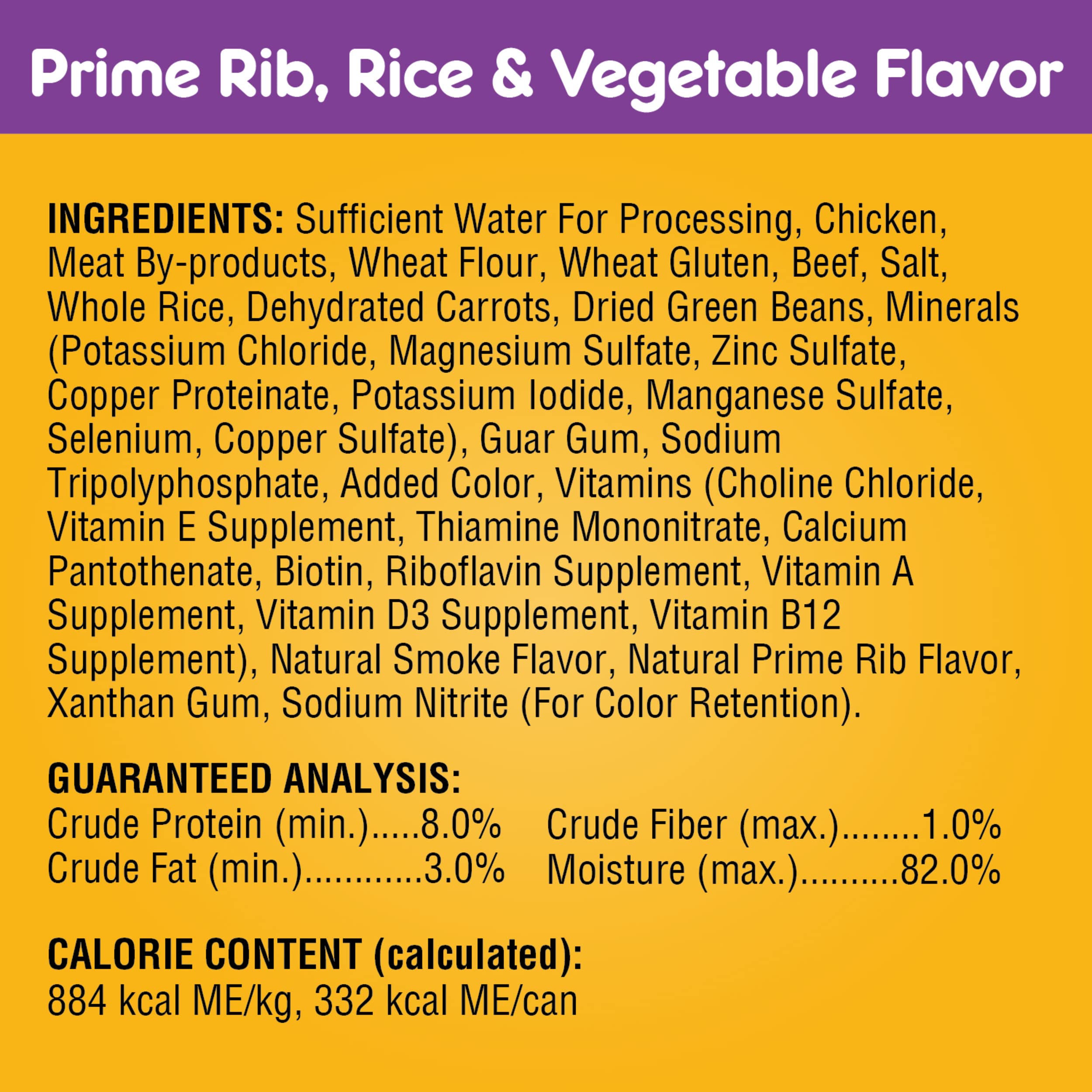 PEDIGREE CHOICE CUTS IN GRAVY Adult Canned Soft Wet Dog Food Variety Pack, Prime Rib, Rice & Vegetable Flavor and Roasted Chicken, Rice & Vegetable Flavor, 13.2 oz. Cans (Pack of 12)