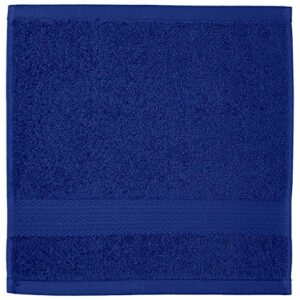 Amazon Basics Fade-Resistant Cotton Washcloth - 12-Pack, Navy Blue