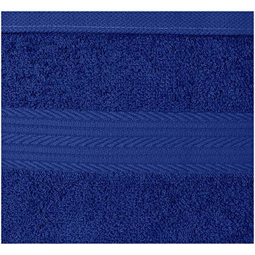 Amazon Basics Fade-Resistant Cotton Washcloth - 12-Pack, Navy Blue