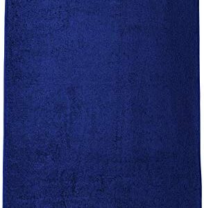 Amazon Basics Fade-Resistant Cotton Bath Towel - 4-Pack, Navy Blue