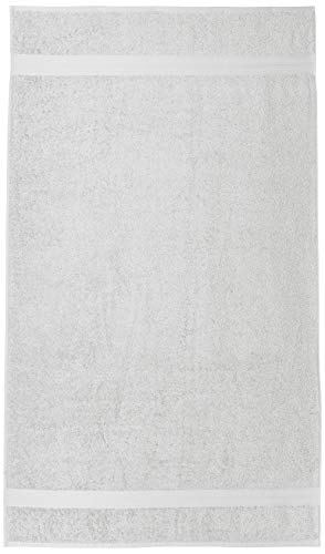 Amazon Basics Fade-Resistant Cotton Bath Towel - 4-Pack, White