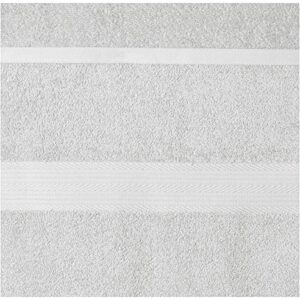 Amazon Basics Fade-Resistant Cotton Bath Towel - 4-Pack, White