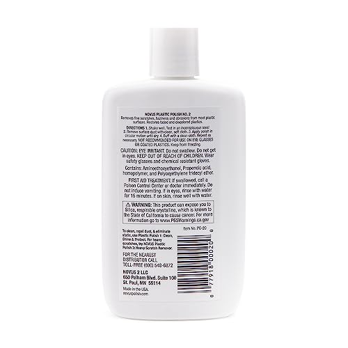 NOVUS 7030 | Fine Scratch Remover #2 | 8 Ounce Bottle