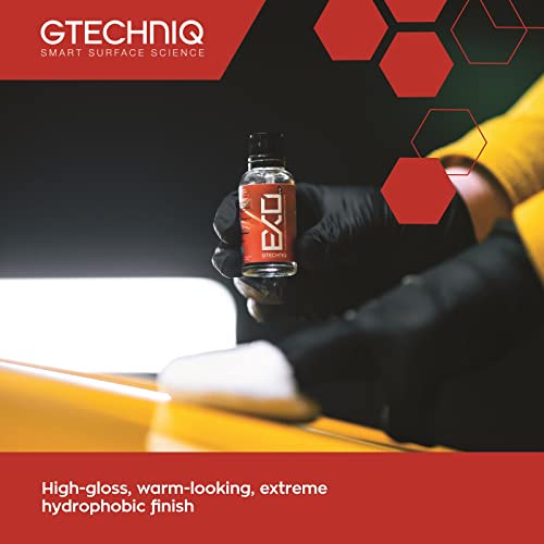 Gtechniq - EXO Ultra Durable Hydrophobic Coating v4 - Protect Your Paint, Add Gloss, Repel Contaminants, Resists Chemicals, Get Rid of Water-Spots (30 milliliters)