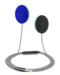 mmuss sleep ultra thin pillow speakers with mic, control button for sleep headphones. headband headphone replacement