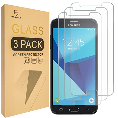 Mr.Shield [3-PACK] Designed For Samsung Galaxy J7 2017 / J7 Perx / J7 Sky Pro / J7 Prime / J7V / J7 V [Tempered Glass] Screen Protector [Japan Glass With 9H Hardness] with Lifetime Replacement