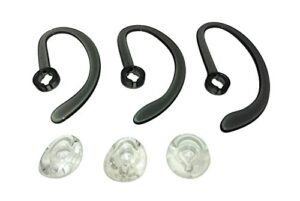 avimabasics ear buds, spare kit earloops buds compatible with plantronics wh500 cs540 w440 savi w740 - includes: 3 earloop, 3 eartips guarantee! (1 pack)