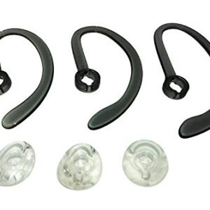 AvimaBasics Ear Buds, Spare Kit Earloops Buds Compatible with Plantronics WH500 CS540 W440 Savi W740 - Includes: 3 Earloop, 3 Eartips Guarantee! (1 Pack)