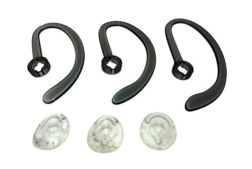 AvimaBasics Ear Buds, Spare Kit Earloops Buds Compatible with Plantronics WH500 CS540 W440 Savi W740 - Includes: 3 Earloop, 3 Eartips Guarantee! (1 Pack)