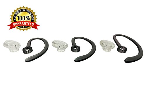 AvimaBasics Ear Buds, Spare Kit Earloops Buds Compatible with Plantronics WH500 CS540 W440 Savi W740 - Includes: 3 Earloop, 3 Eartips Guarantee! (1 Pack)