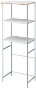 yamazaki home kitchen appliance storage rack-standing organizer shelves, one size, white