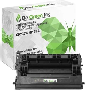 be green ink 37a cf237a compatible toner cartridge for hp laserjet enterprise m607 m607n m607dn m608 m608n m608dn m608x m609 m609dn, hp laserjet enterprise mfp m631 m632 m633 (1 black – 11,000 yield)