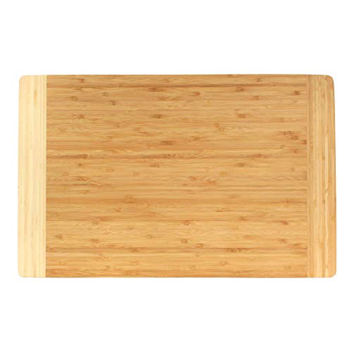 BambooMN Universal Premium Pull Out Cutting Boards - Under Counter Replacement - Designed To Fit Standard Slots - Heavy Duty Kitchen Board with Juice Groove - 22" x 14" x 0.75" - 1 Piece