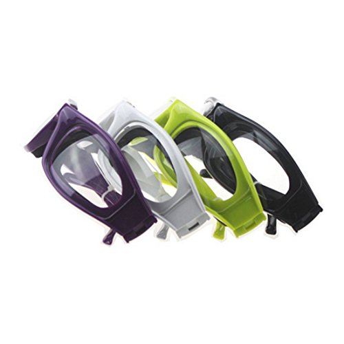 2 Pack Onion Goggles Tear Free Kitchen Eye Glasses Onion Cutting Goggles with Inside Sponge (Purple)