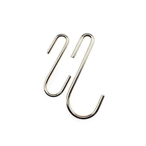 20 Pack Heavy Duty S Hooks Stainless Steel S Shaped Hooks Hanging Hangers for Kitchenware Spoons Pans Pots Utensils Clothes Bags Towers Tools Plants (Silver)