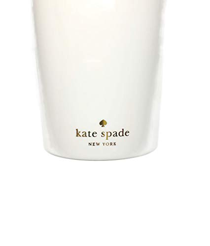 Kate Spade New York Initial Insulated Thermal Mug, 16 Ounce Travel Tumbler, M (Blue)