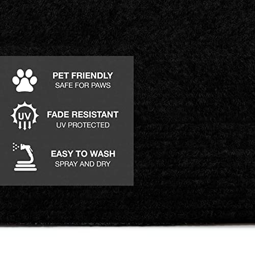 Prest-O-Fit 3-Pack 2-4065 Outrigger RV Step Rug Black Onyx 18 in. Wide