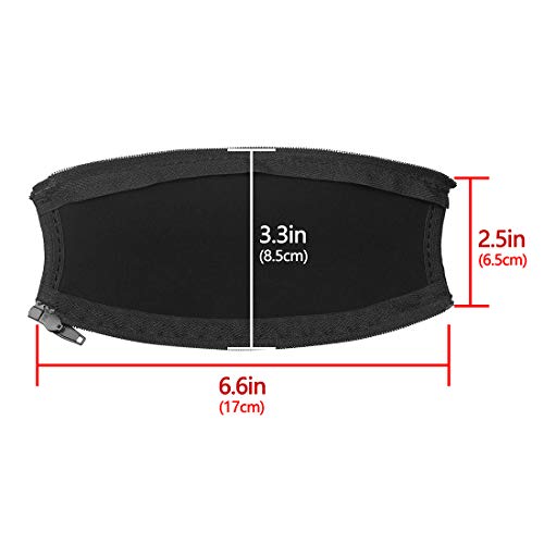 Geekria Headband Cover Compatible with Bose QuietComfort 35 Series 2 Gaming, QC35II, QC25 Headphones, Headband Cushion/Headband Protector/Easy DIY Installation No Tool Needed (Black)