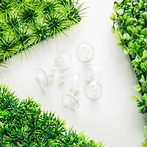 SLSON Aquarium Decorations Grass Artificial Plastic Lawn 9 inches Square Landscape Green Plants for Saltwater Freshwater Tropical Fish Tank Decoration,with 8 Pcs Suction Cups