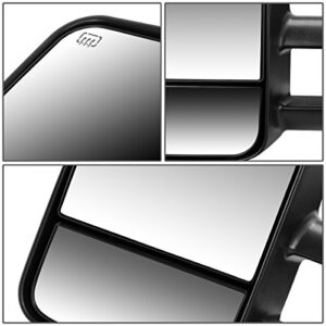 DNA Motoring TWM-001-T111-BK-L Powered Heated Towing Mirror Compatible With 03-06 Silverado Suburban Avalanche Tahoe Sierra Yukon, Left Side