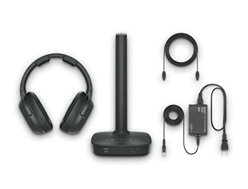 Sony L600 Wireless Digital Surround Dolby Audio Sound Overhead Headphones for Watching TV (WH-L600), Black, 2.1