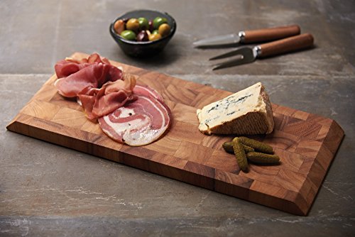 Ironwood Bowery End Grain Cheese and Charcuterie Board, One Size, Acacia Wood