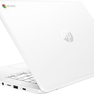 Newest HP 14-inch Chromebook HD SVA (1366 x 768) Touchscreen, Intel Dual Core Celeron N3350 1.1GHz, 4GB DD3L RAM, 16GB eMMc Hard Drive, Bluetooth, HDMI, Stereo Speakers, HD Webcam, Google Chrome OS