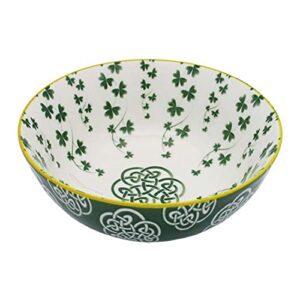 royal tara irish celtic bowl with trellis shamrock & celtic cross design 14cm (trellis shamrock design)