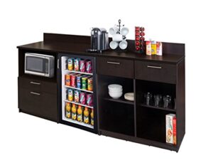 coffee break lunch room furniture buffet model 4222 breaktime 2 piece group color espresso - factory assembled (not rta) furniture items only.