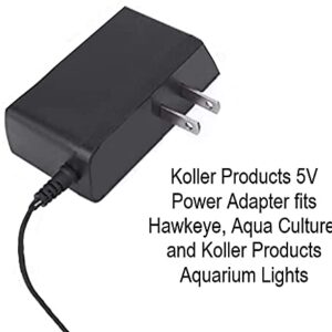 Koller Products 5V Power Adapter - Aquarium LED Lights - AQ51000, 2 x 3 x 3"