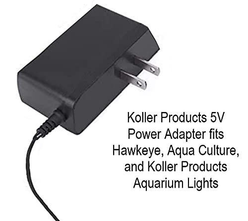 Koller Products 5V Power Adapter - Aquarium LED Lights - AQ51000, 2 x 3 x 3"