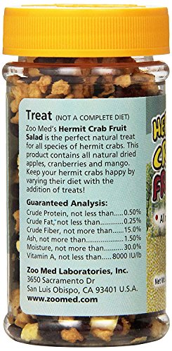 Zoo Med Hermit Crab Fruit-Salad All Natural Fruit Treat (0.85 oz (2 Pack))
