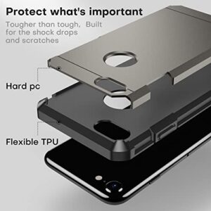 ImpactStrong iPhone 7/8 Case, Heavy Duty Dual Layer Protection Cover Heavy Duty Case for Apple iPhone 7/8 (Gun Metal)