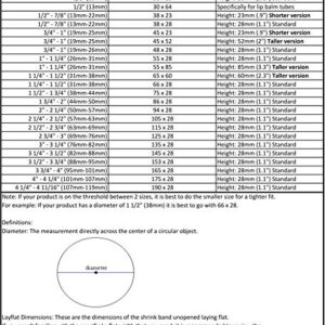 105 x 28 mm Clear Perforated Shrink Band for Cosmetic Jars, Plastic Jars, Spice Jars and More. [Compatible Diameter Range: 2 1/4" - 2 1/2"] - Bundle of 250