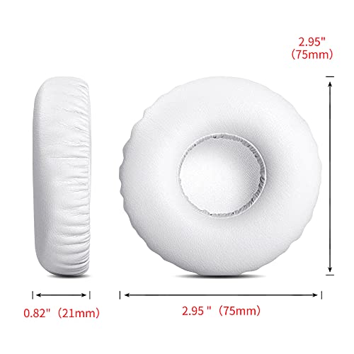 YunYiYi Replacement Earpads Pillow Ear Pads Foam Cushion Cover Cups Repair Parts Compatible with Sony MDR-ZX100 MDR-ZX110 MDR-ZX200 MDR-ZX310 MDR-ZX300 Headphones (White)