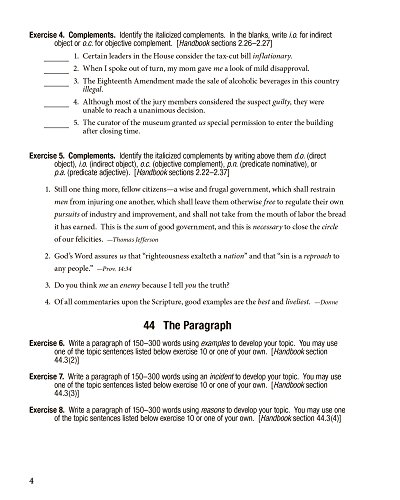 Workbook VI for Handbook of Grammar and Composition - Abeka 12th Grade 12 Highschool English Grammar and Writing Student Work Text