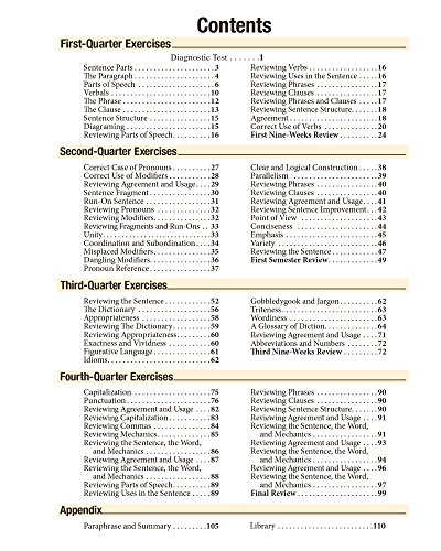 Workbook VI for Handbook of Grammar and Composition - Abeka 12th Grade 12 Highschool English Grammar and Writing Student Work Text