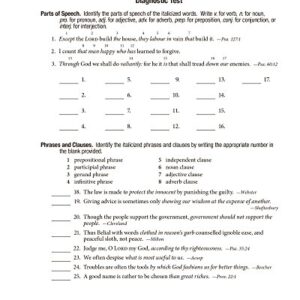 Workbook VI for Handbook of Grammar and Composition - Abeka 12th Grade 12 Highschool English Grammar and Writing Student Work Text