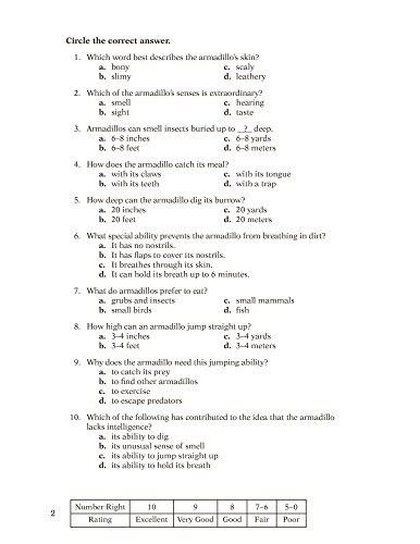 Read and Comprehend 6 Skill Sheets - Abeka 6th Grade 6 Reading Comprehension Student Activity Book