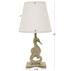 Décor Therapy TL15454 Table Lamp, Silver Leaf