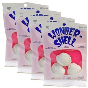 (4 packages) weco wonder shell natural minerals (3 pack), small - total of 12 shells