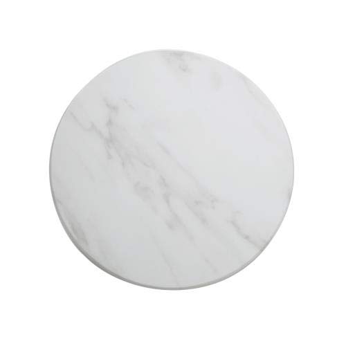 "American Metalcraft MW171 Marble Melamine Serving Board, 17"", Round", White