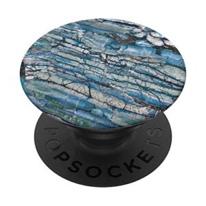 sassy southern charm & grace modern cracked teal & turqouise popsockets popgrip: swappable grip for phones & tablets